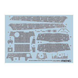 Meng SPS-039 Sdkfz 182 King Tiger-Zimmerit decal
