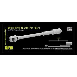 RFM 2098 88 mm KwK 36 L/56 for Tiger I 3D Printed Gun Barrel