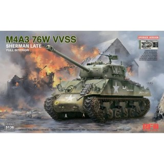 RFM 5136 M4A3 76W VVSS Sherman Late Upgrade Version Full Interior