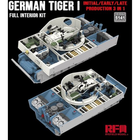 RFM 5141 German Tiger I Initial/Early/Late Prod. 3 in 1 Full Interior