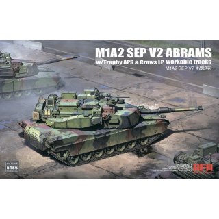 RFM 5156 M1A2 SEP v2 Abrams w/ Trophy APS & CROWS LP Workable Tracks