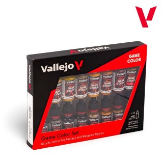 Vallejo 72189 Game Color Set Leather & Metal (16 x 18 ml)