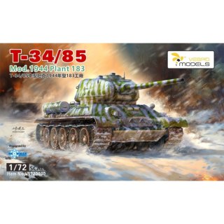 Vespid Models 720030 T-34/85 Medium Tank Mod 1944 Plant 183 Metal Barrel + 3D Printed Oil Tank