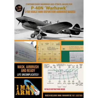 1 Man Army 32DET009 P-40N "Warhawk"