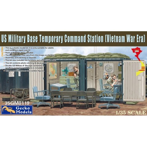 Gecko Models 35GM0119 US Military Base Temporary Command Station (Vietnam War Era)