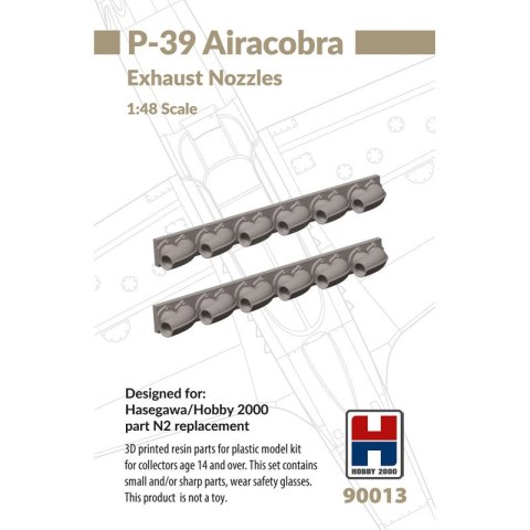 Hobby 2000 90013 P-39 Airacobra Exhaust Nozzles