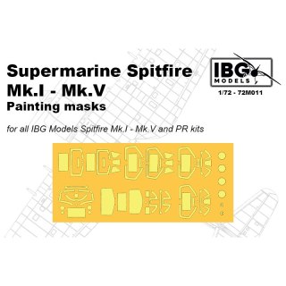 IBG 72M011 Supermarine Spitfire Mk.I - Mk.V Painting Masks