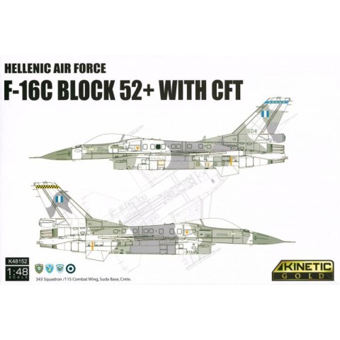 Kinetic 48152 F-16C Block 52+ with CFT Hellenic Air Force