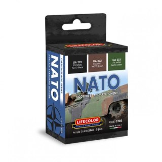 Lifecolor Sets LIFCT02 NATO 3-Color Standard Scheme