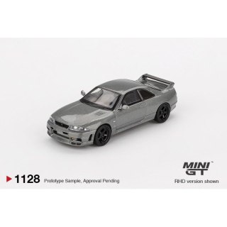MINI GT 01128 NISSAN GTR (R33) NISMO BCNR33 CRS 1993 Dark Metal Grey