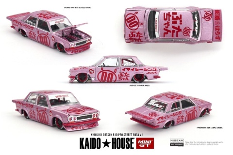 MINI GT KAIDO HOUSE 161 1:64 DATSUN 510 Pro Street KAIDO Buta V1