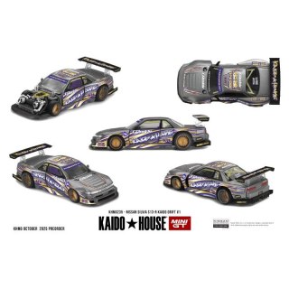 MINI GT KAIDO HOUSE 235 NISSAN SILVIA S13-R KAIDO DRIFT V1