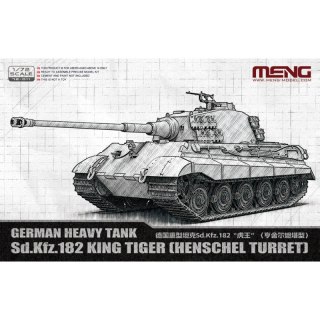 Meng 72-011 Sd.Kfz. 182 King Tiger (Henschel Turret) German HT