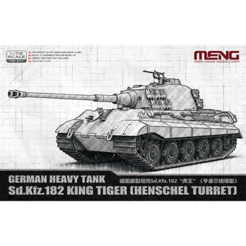 Meng 72-011 Sd.Kfz. 182 King Tiger (Henschel Turret) German HT