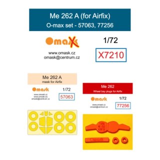 Omask X7210 1/72 Me 262 A O-Max Set (for Airfix)