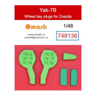 Omask 748136 1/48 Yak-7B Wheel Bay Plugs (for Zvezda)