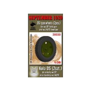 Toro 35030 DS Type Wheels - for IBG Field Gun Wz.97 and Howitzer Wz.14/19 Set (2 Wheels)