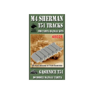 Toro 48028 1/48 M4 Sherman T51 Tracks for Tamiya M4/M4A1 Kits