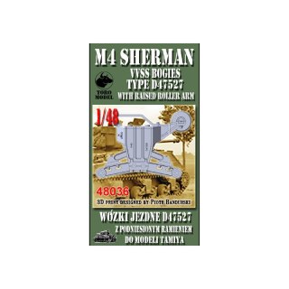Toro 48036 M4 Sherman VVSS Bogies Type D47527 with Raised Roller Arm