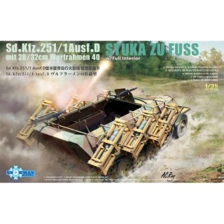 Vespid Models SP-8004 Sd.Kfz. 251/1 Ausf.D mit 28/32cm Wurfrahmen 40 w/ Full Interior