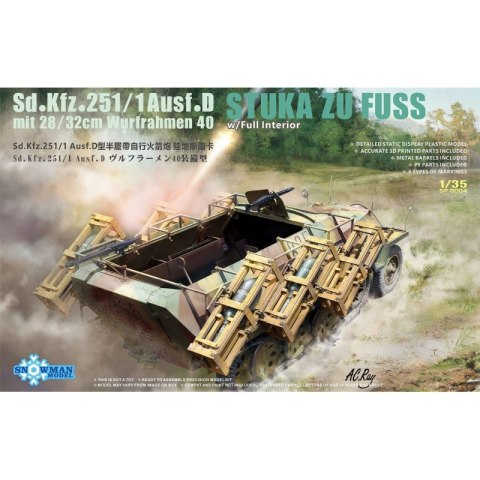 Vespid Models SP-8004 Sd.Kfz. 251/1 Ausf.D mit 28/32cm Wurfrahmen 40 w/ Full Interior