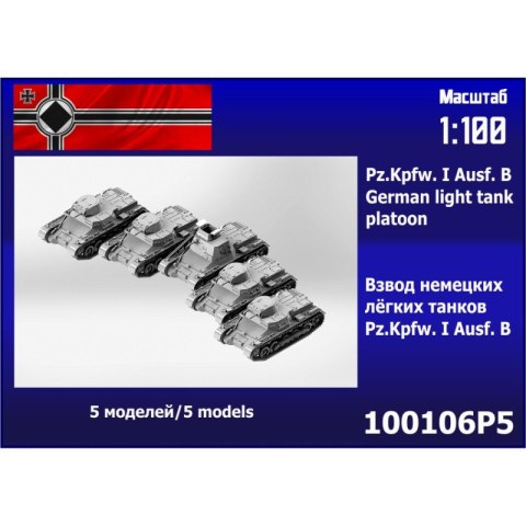 Zebrano 100106P5 Pz. Kpfw. I Ausf. B German LT Platoon