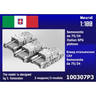 Zebrano 100307P3 Semovente da 75/34 Italian SPG Platoon