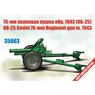 Zebrano 35003 OB-25 Soviet 76 mm Regiment Gun m.1943