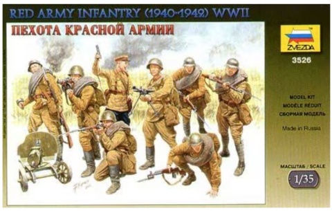 Zvezda 3526 Red Army Infantry 1940-42 WWII