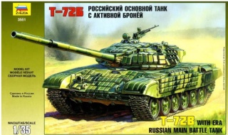 Zvezda 3551 T-72 Rus.MBT W/Era 1/35