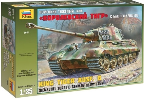 Zvezda 3601 Kingtiger Henschel 1/35