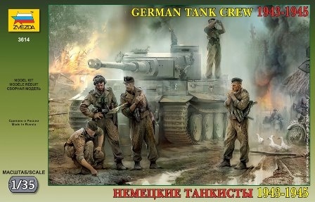 Zvezda 3614 German Tank Crew WWII Late (1943-1945) 1/35