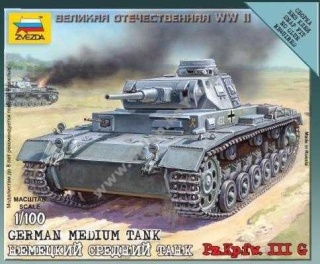 Zvezda 6119 German Tank Panzer III 1/100