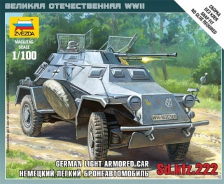 Zvezda 6157 Sdkfz 222 Armored Car 1/100