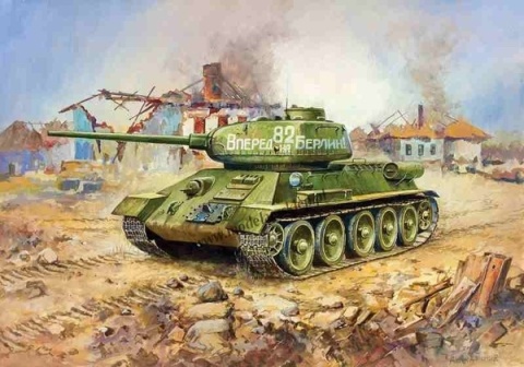 Zvezda 6160 Soviet Tank T-34/85 1/100