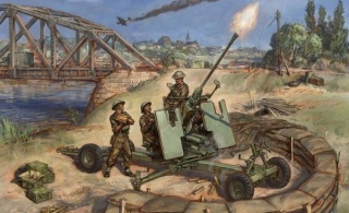 Zvezda 6170 British Bofors 40mm Mk-2 AA-Gun 1/72