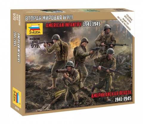 Zvezda 6278 US Infantry WWII 1/72