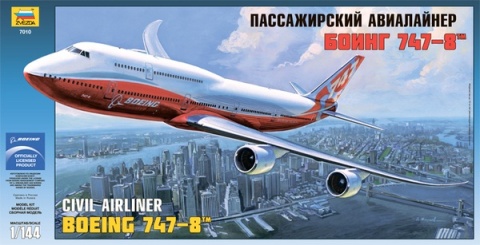 Zvezda 7010 Boening 747-8 1/144