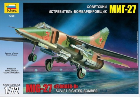 Zvezda 7228 Soviet Fighter Bomber MiG-27 "Flogger-D" 1/72