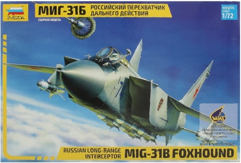 Zvezda 7244 Russian Long-Range Interceptor MiG-31B Foxhound 1/72