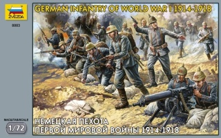 Zvezda 8083 German Infantry of WWI 1/72