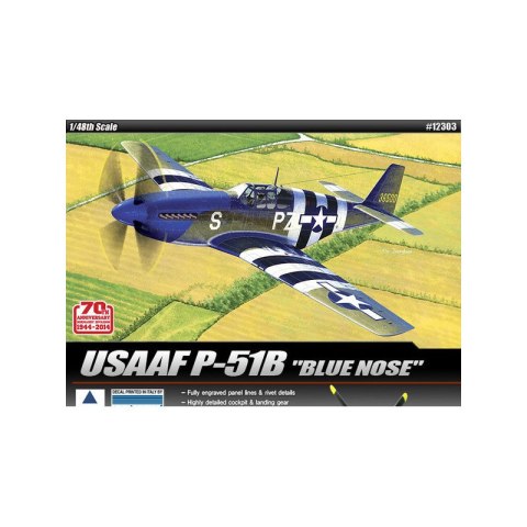 Academy 12303 USAAF P-51B "Blue Nose" - 1/48