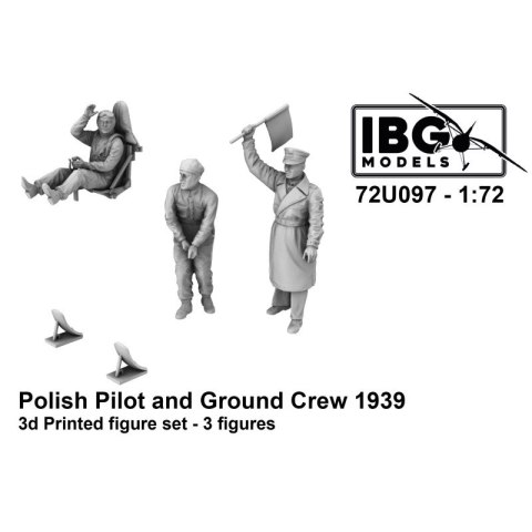 IBG 72U097 Polish Pilot and Ground Crew 1939 (3 pcs)