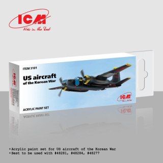 ICM 3101 Acrylic Paints Set US Aircraft of the Korean War