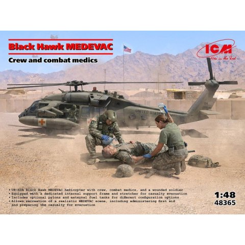 ICM 48365 Black Hawk MEDEVAC with Crew and Combat Medics