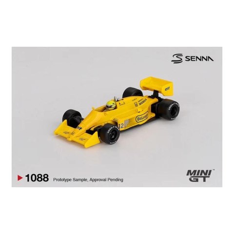 MINI GT 01088 LOTUS 99T #12 Ayrton Senna Winner MONACO GP 1987