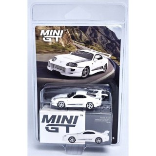 MINI GT 01104 BLISTER TOYOTA SUPRA MK4 (A80) VEILSIDE COMBAT VI 2014 White Pearl metallic