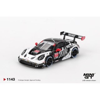 MINI GT 01143 PORSCHE 911 (992) GT3 R #77 GTD PRO AO RACING PETIT LE MANS 2025