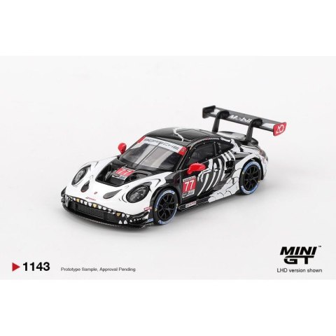MINI GT 01143 PORSCHE 911 (992) GT3 R #77 GTD PRO AO RACING PETIT LE MANS 2025