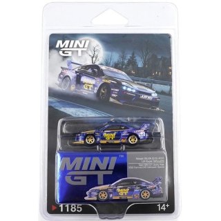 MINI GT 01185 BLISTER NISSAN SILVIA S15 LBSUPER SILHOUETTE #555 TEAM MINI GT LIBERTY WALK FORMULA DRIFT 2025 Halloween